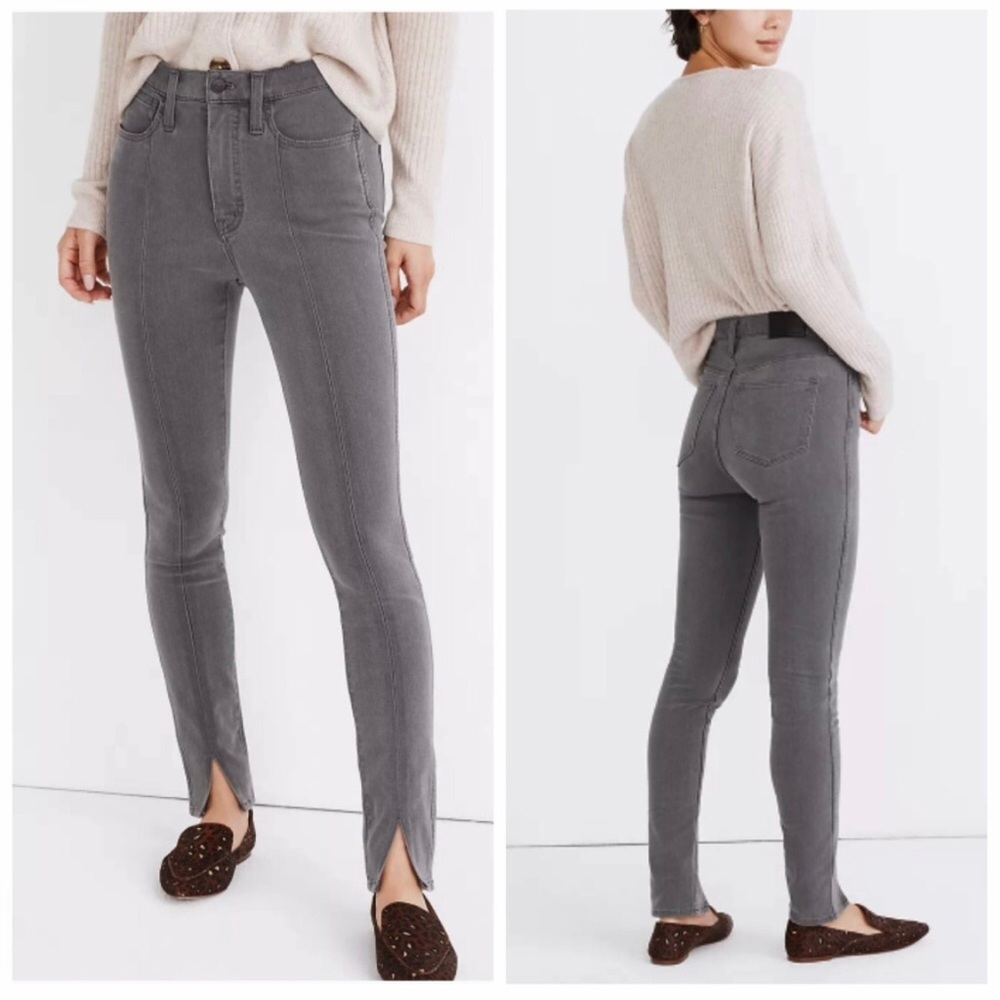 Madewell 10" High Rise Roadtripper in Carlin Wash Split hem Jeans Size 26